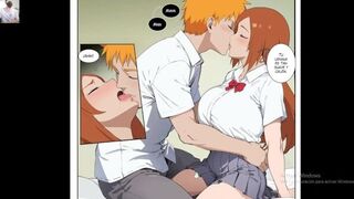 Orihime se pone caliente al ir a la casa de ichigo - porn video