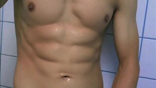 super sexy athletic young stud after shower is ready to fuck you hard - porn video