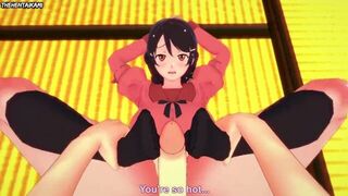 Hentai POV Feet Bakemonogatari Tsubasa Hanekawa - porn video