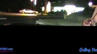 Public MILF wearing one glove is Calling you from the Road while flashing traffic - porn video