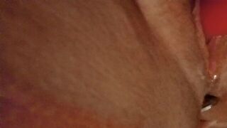 Playing with my tight creqmy pussy for you - porn video