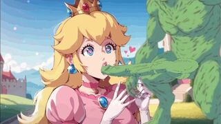MONSTER vs Princess Peach - porn video